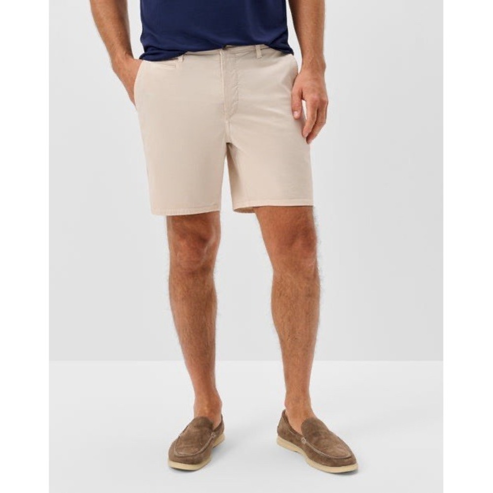 johnnie-O Nassau Cotton Blend Shorts Stone Size 36